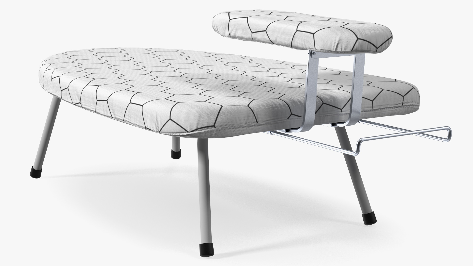 Small Tabletop Ironing Board White 3D model