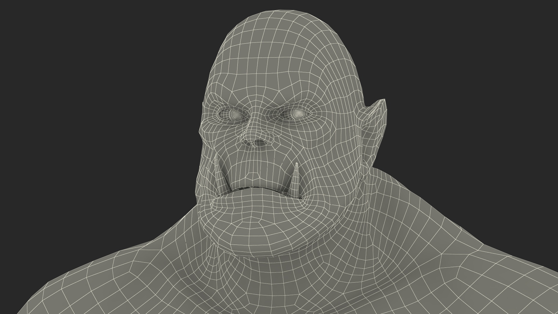 Green Orc Warrior 3D