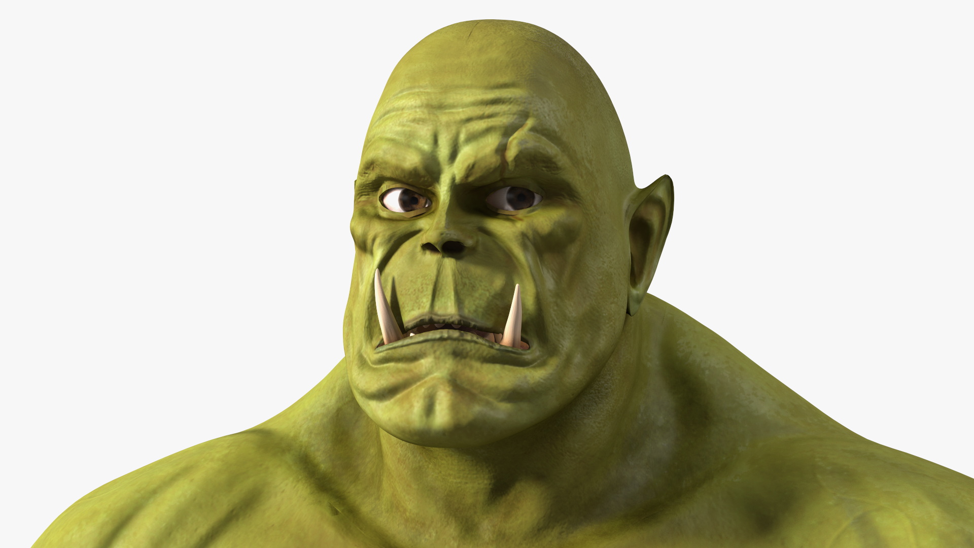 Green Orc Warrior 3D