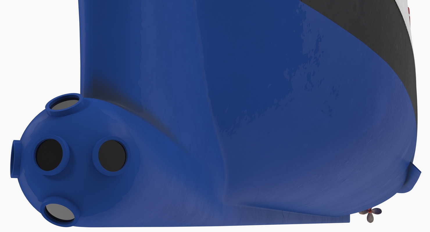 3D Old Scientific Research Vessel with Helicopter