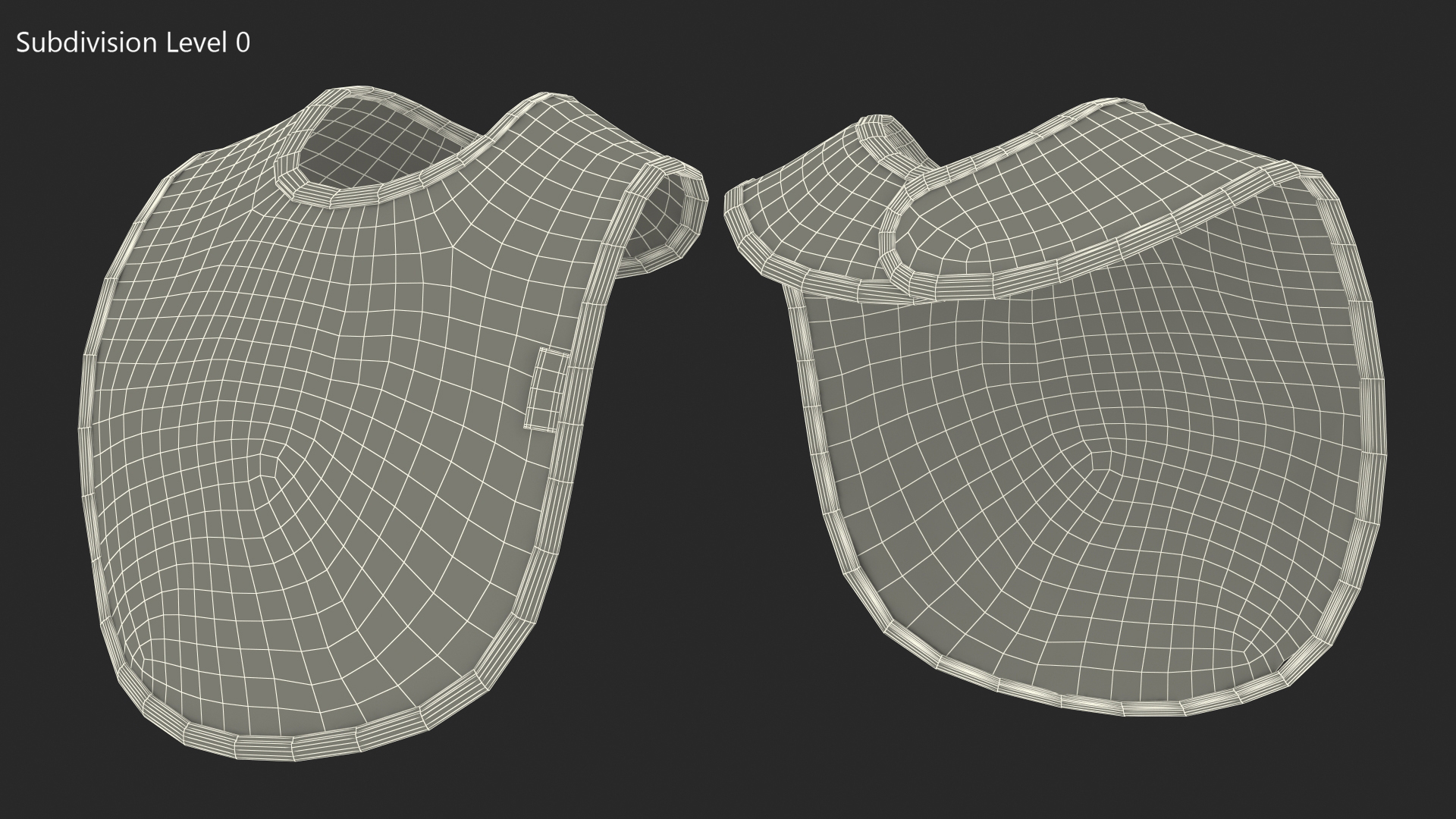 Baby Bib with Print I Love My Daddy Deployed 3D model