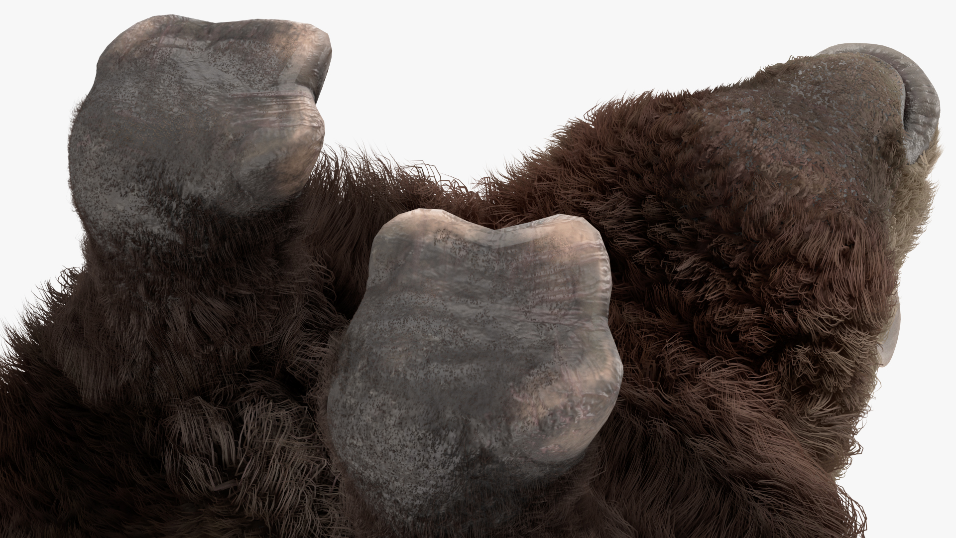 Elasmotherium Rigged Fur 3D model