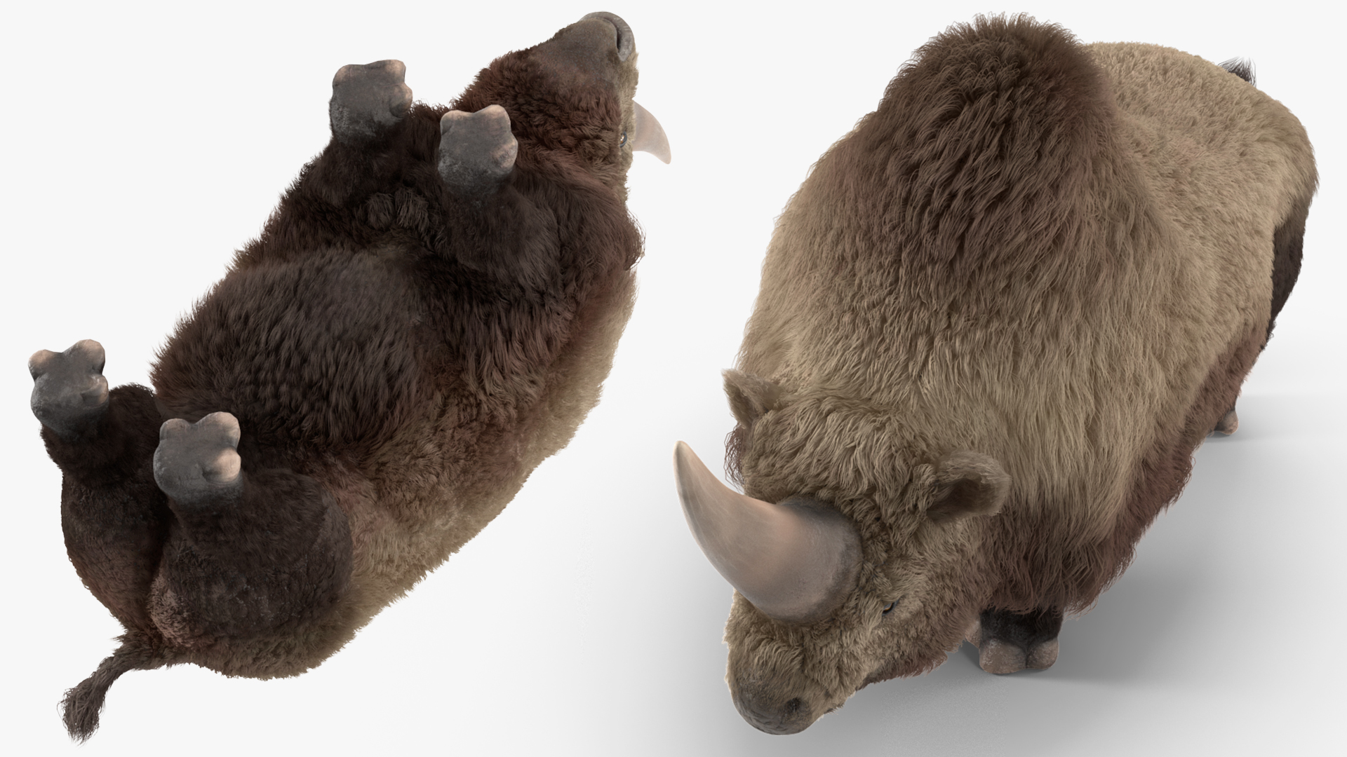Elasmotherium Rigged Fur 3D model