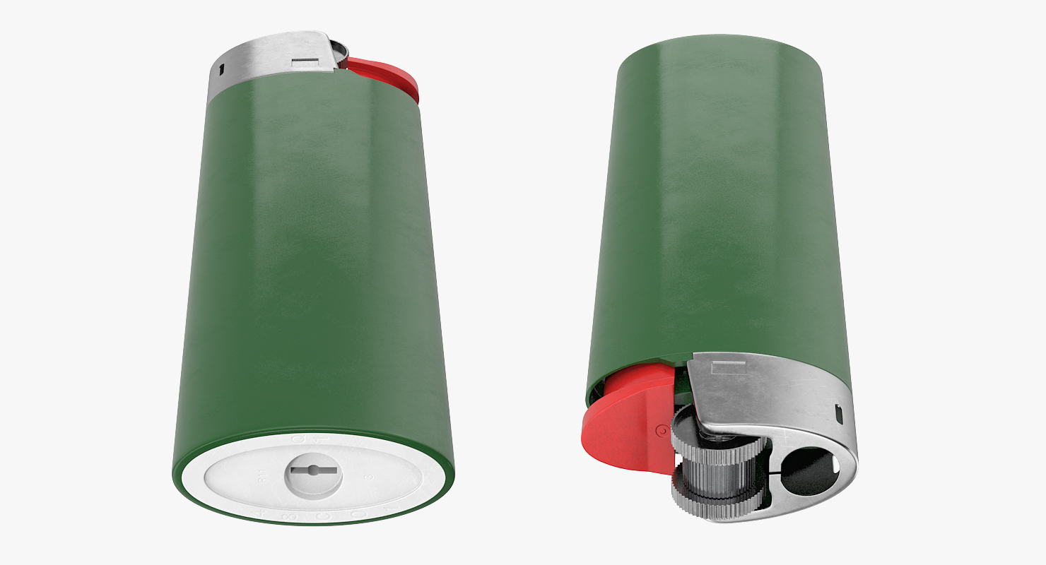 3D Disposable Plastic Gas Lighter Generic model
