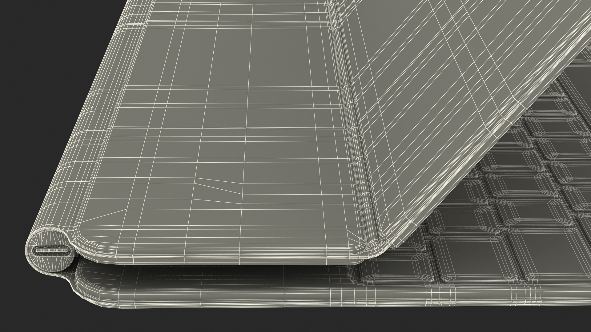 3D model Magic Keyboard for 12 9 inch Rigged
