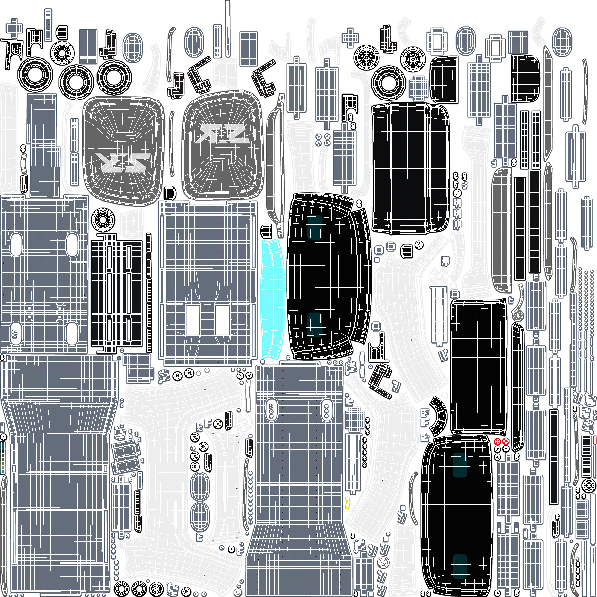3D model Parking Robot Stan Rigged