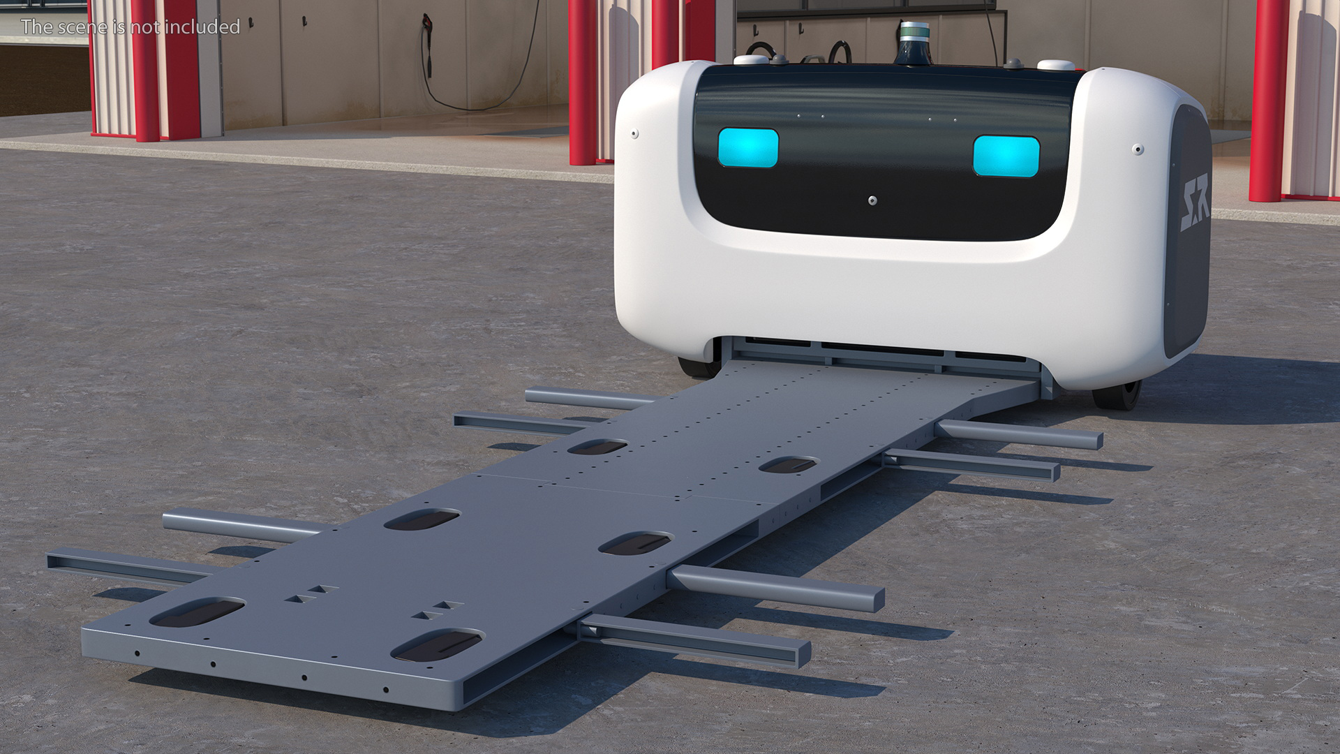 3D model Parking Robot Stan Rigged