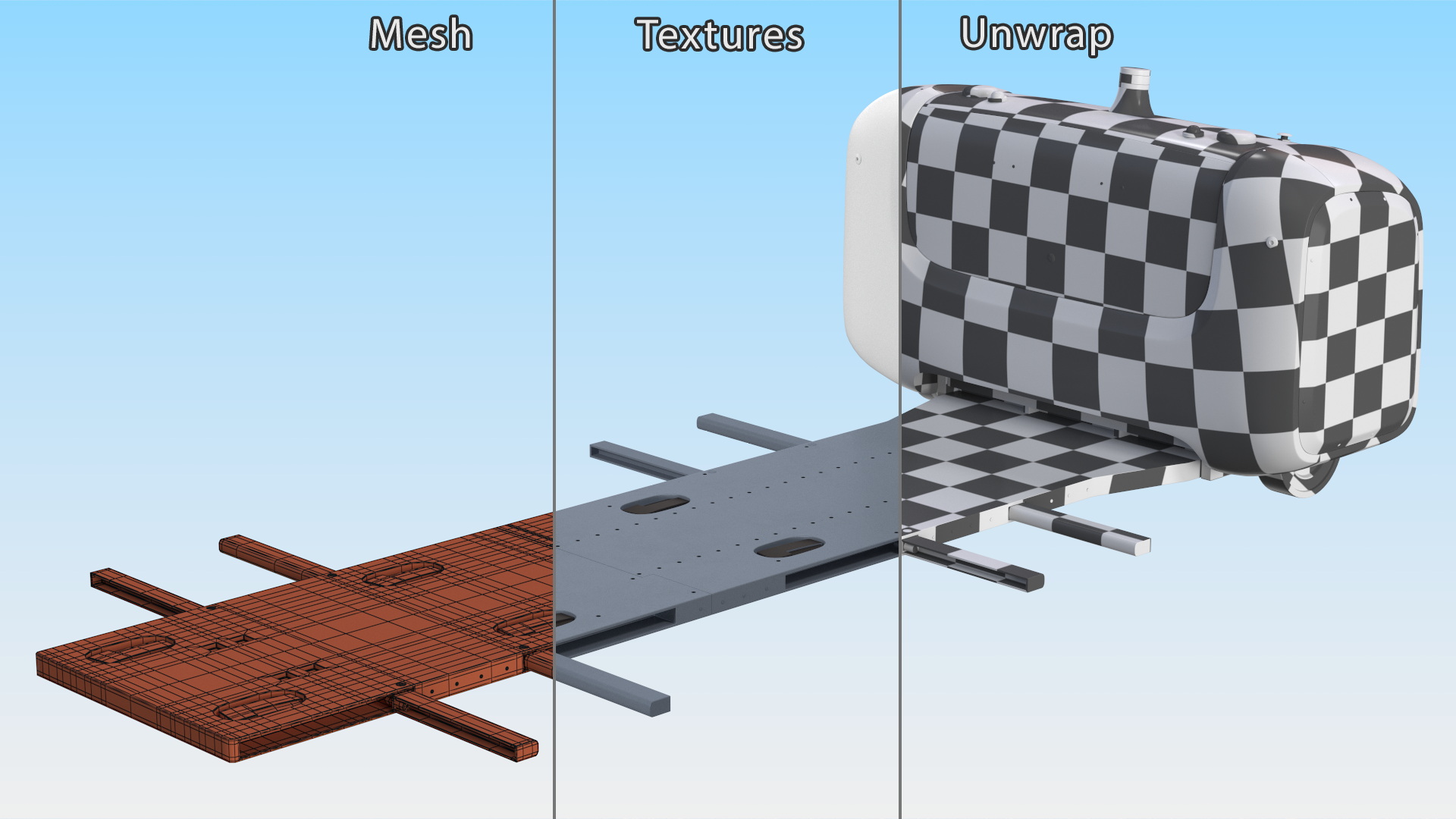 3D model Parking Robot Stan Rigged