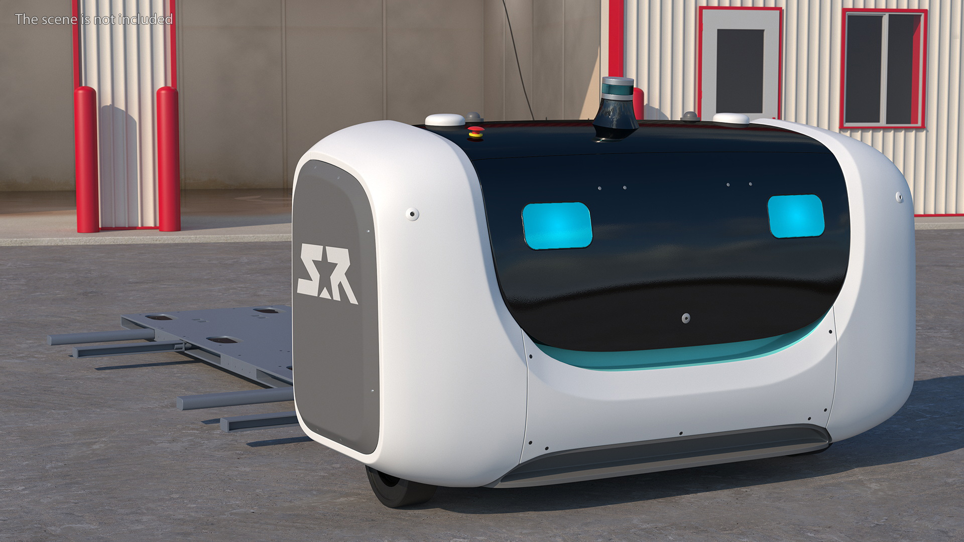 3D model Parking Robot Stan Rigged