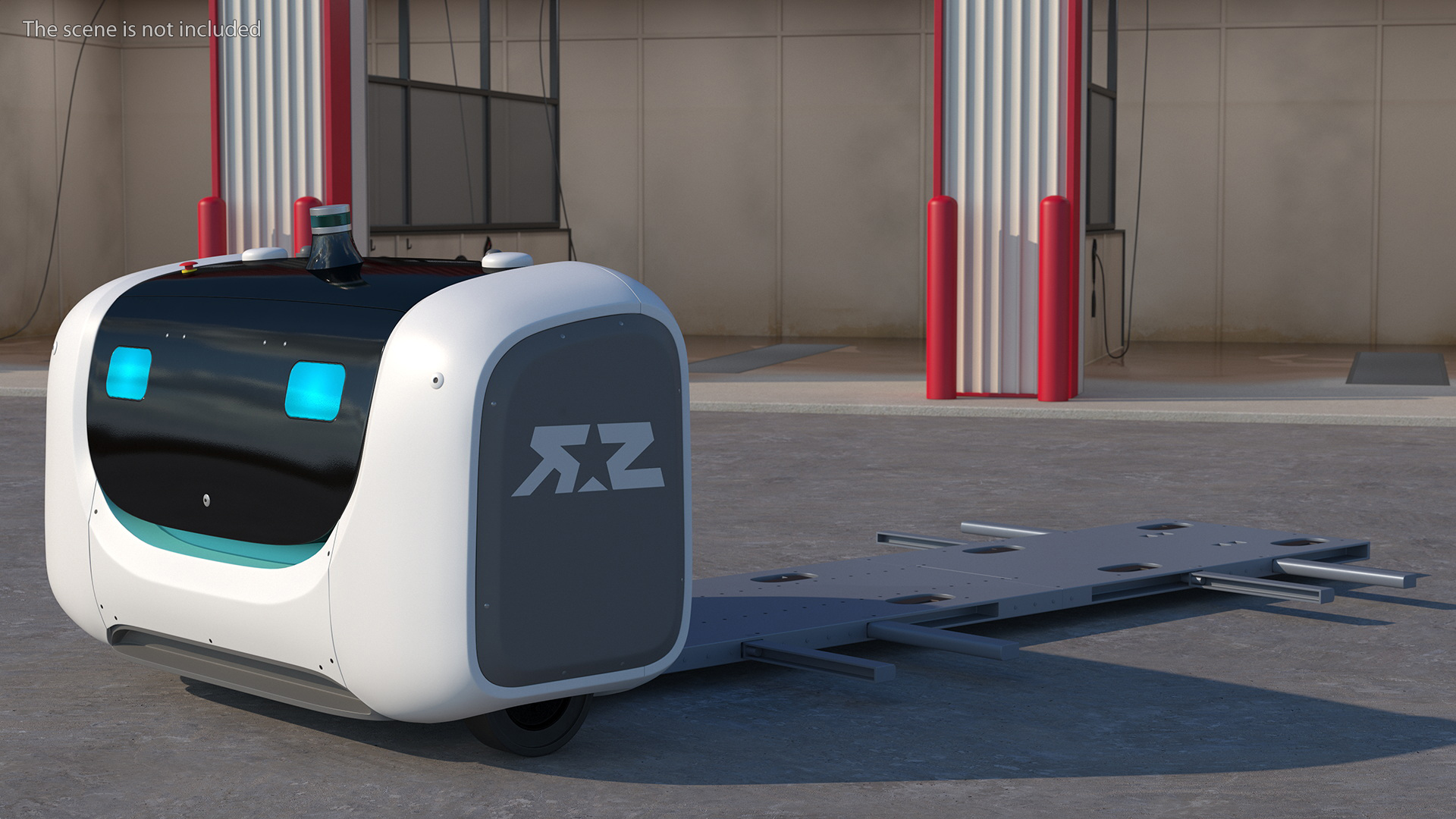 3D model Parking Robot Stan Rigged