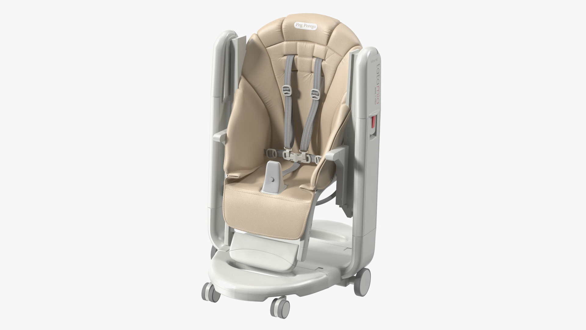 3D Baby High Chair Tatamia Horizontal Beige Rigged for Maya