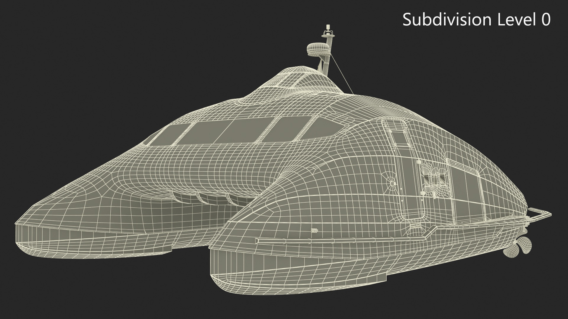 3D Catamaran Ferry Generic model