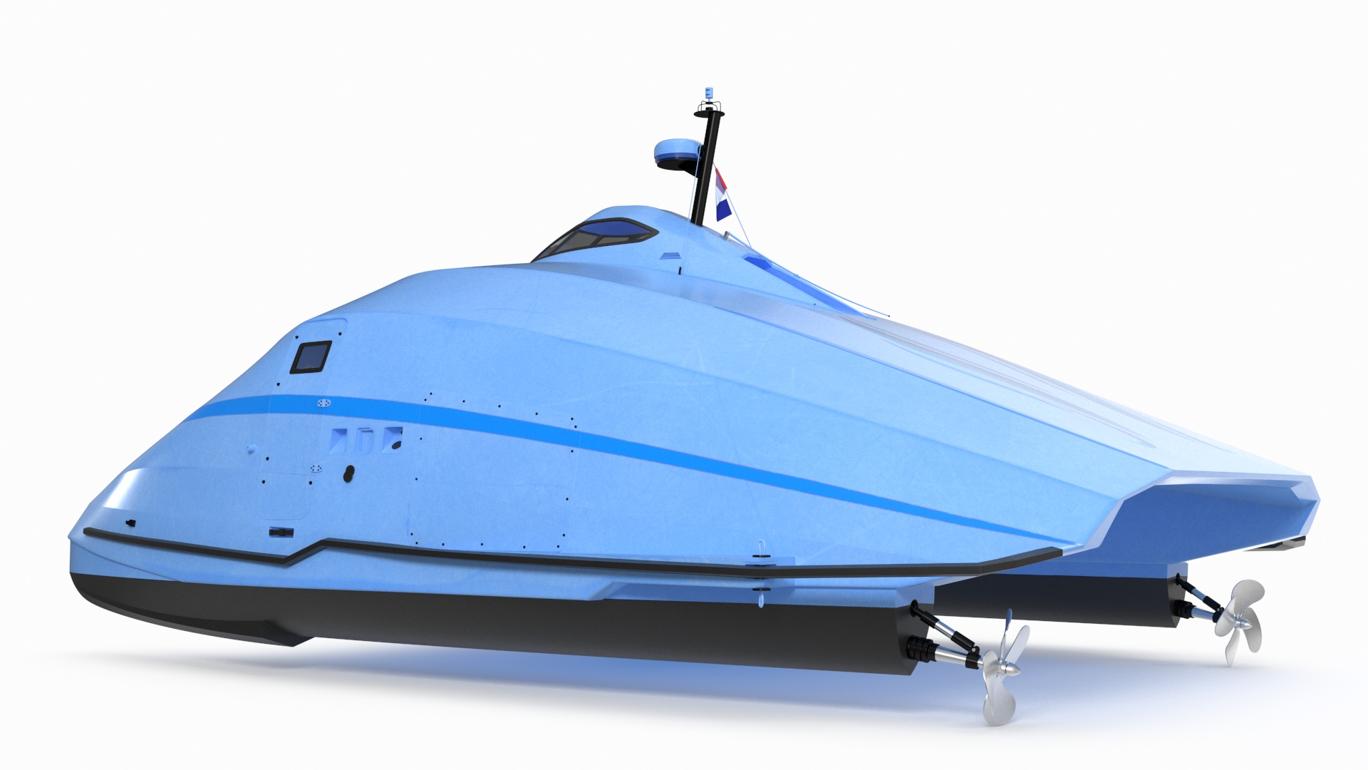 3D Catamaran Ferry Generic model