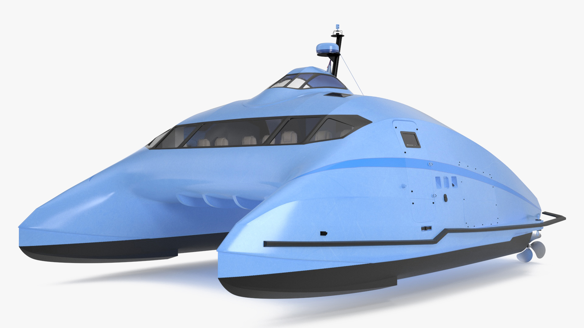3D Catamaran Ferry Generic model