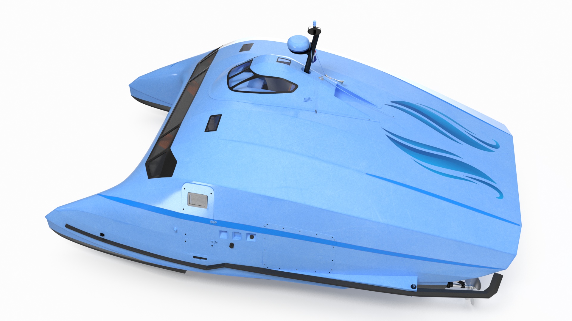 3D Catamaran Ferry Generic model