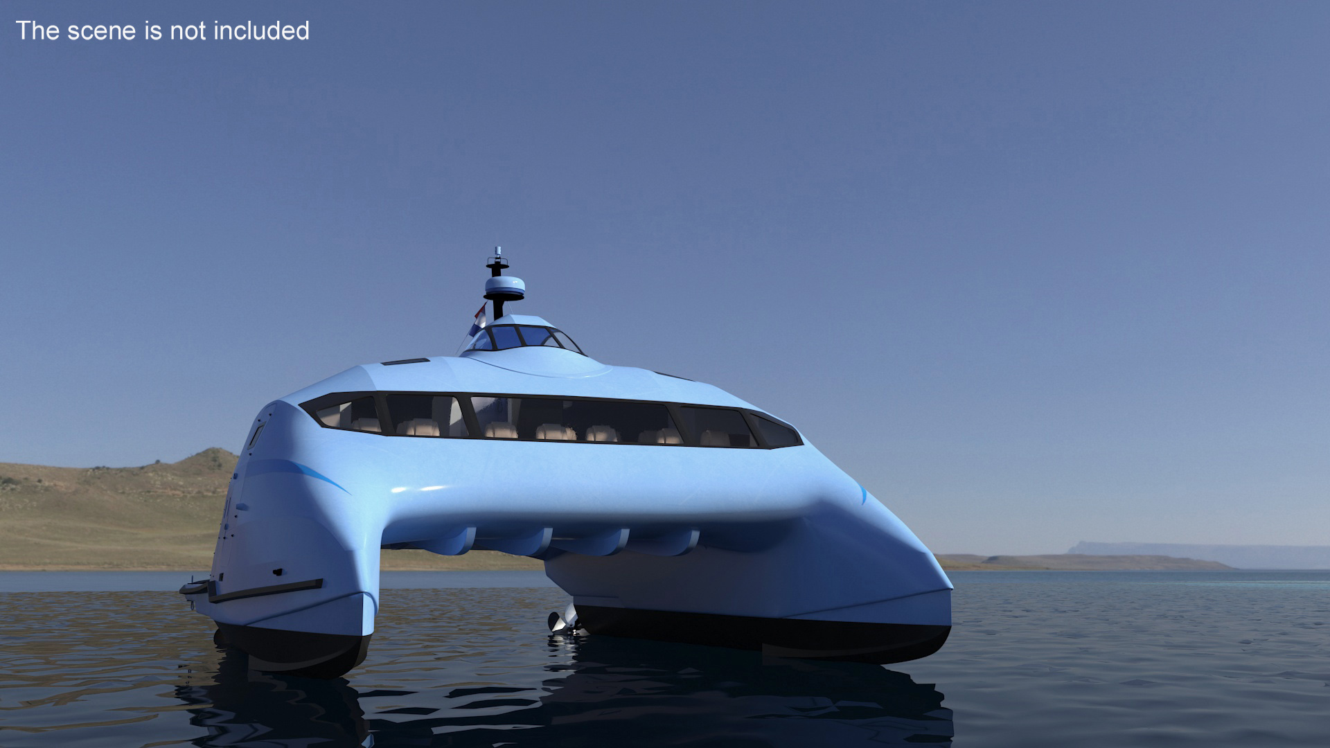 3D Catamaran Ferry Generic model