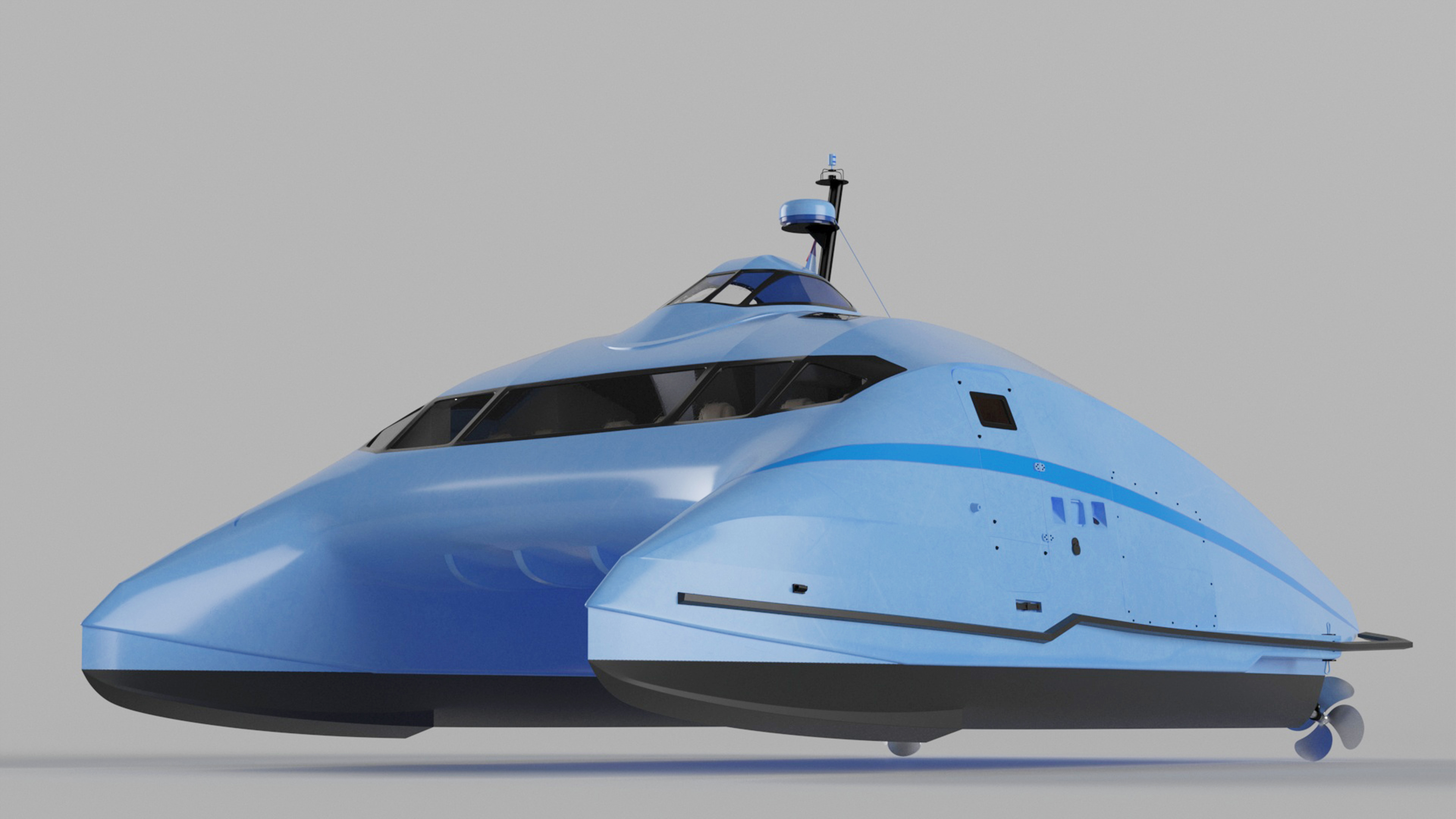 3D Catamaran Ferry Generic model