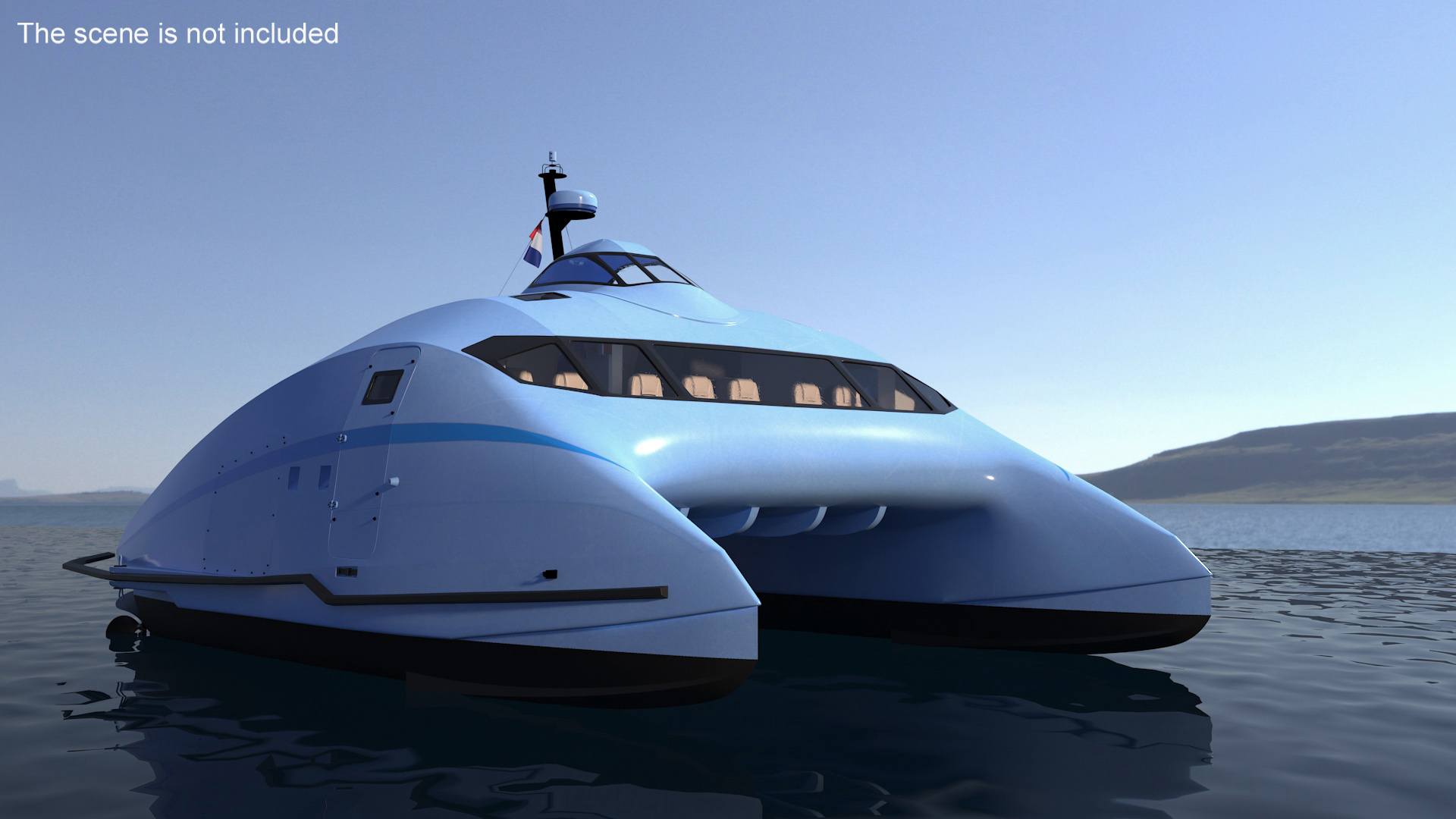 3D Catamaran Ferry Generic model