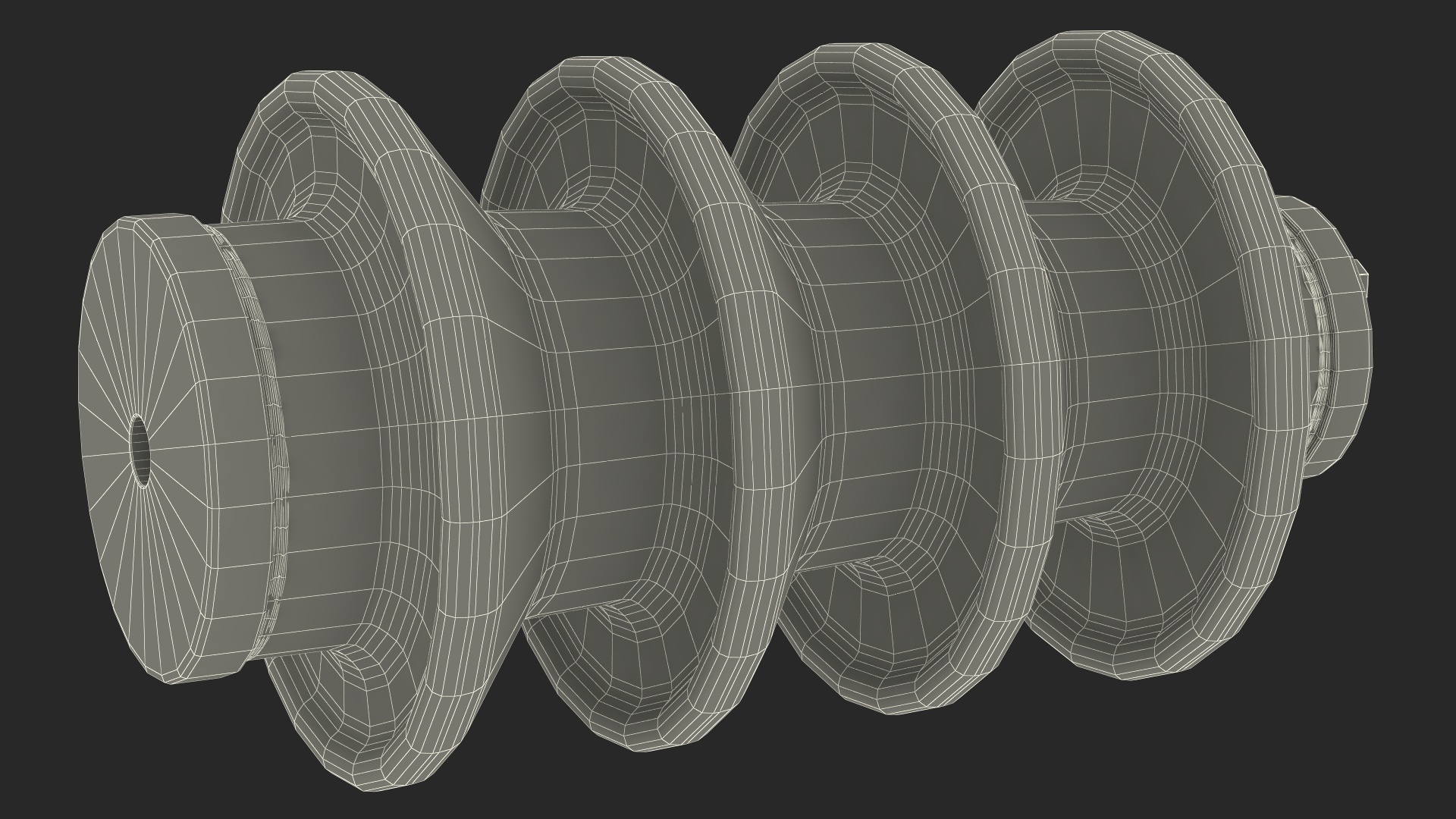 High Voltage Porcelain Insulator 3D