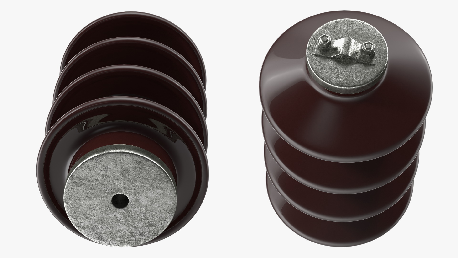 High Voltage Porcelain Insulator 3D