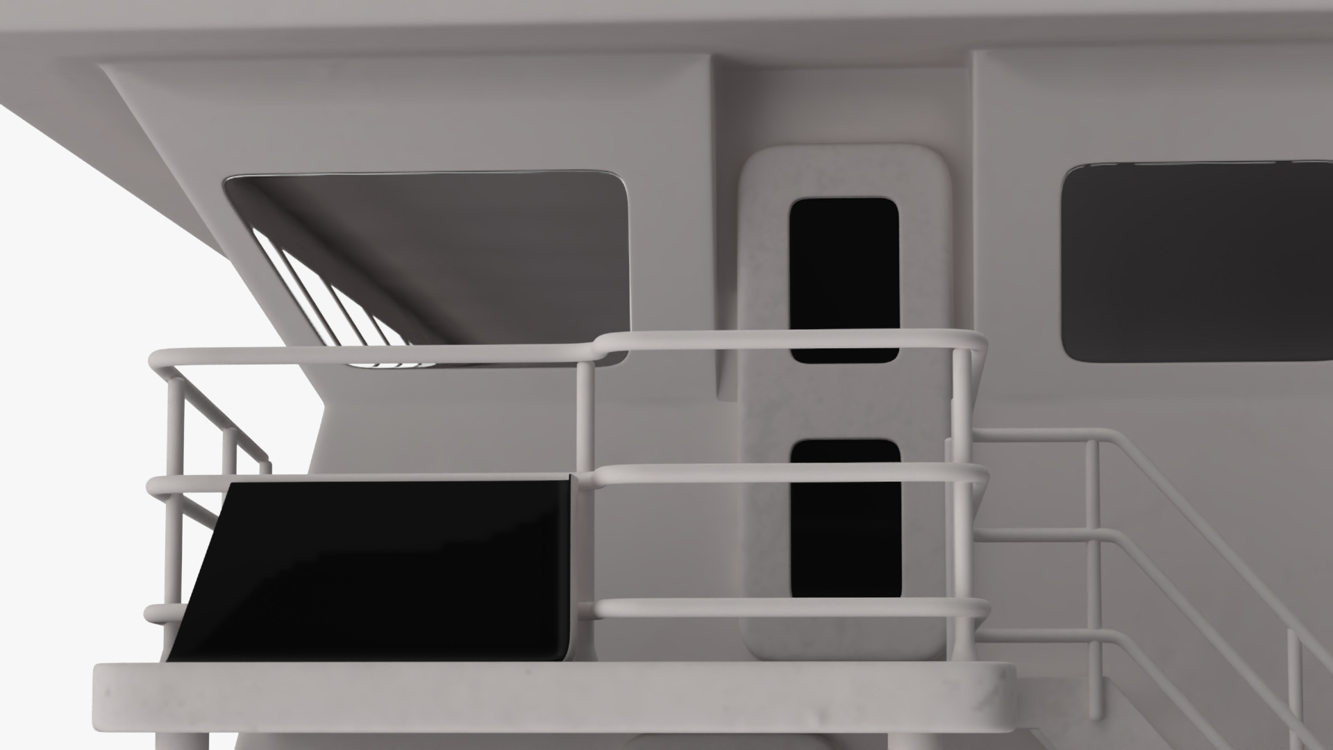 Construction Vessel Bourbon Enterprise Green 3D model