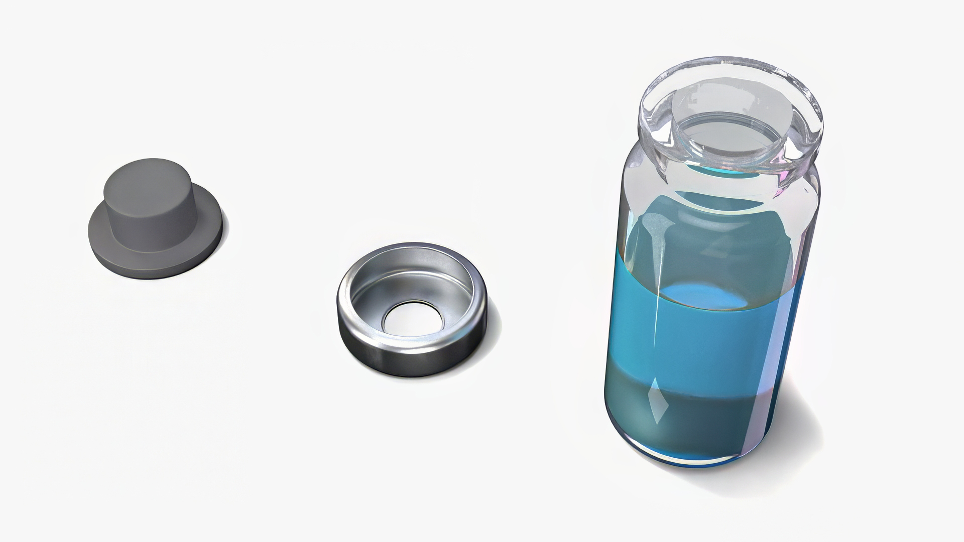 3D model Serum Vial 30ml