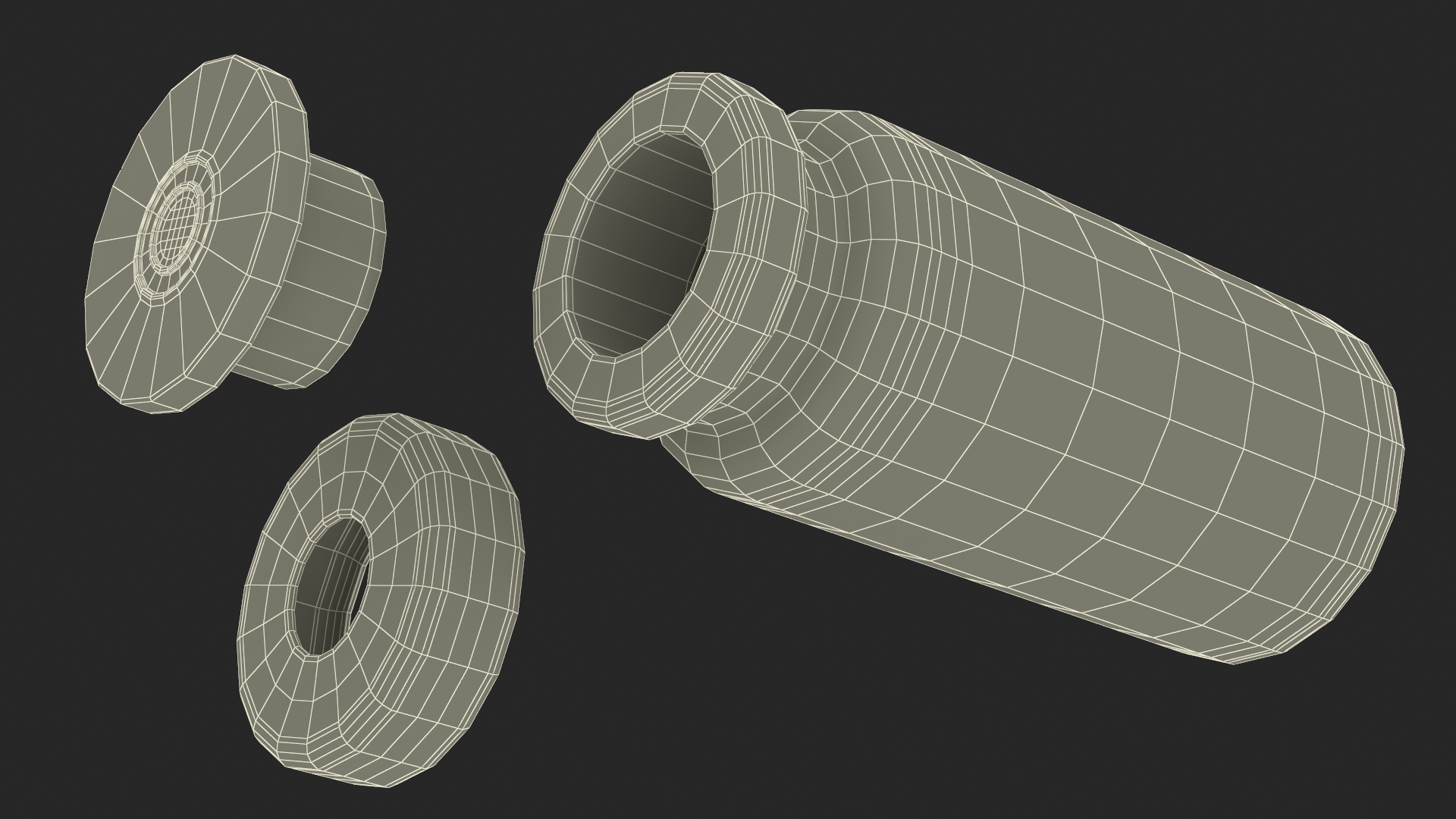 3D model Serum Vial 30ml