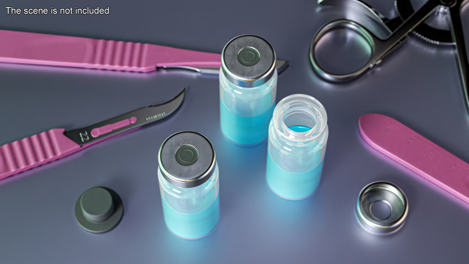3D model Serum Vial 30ml
