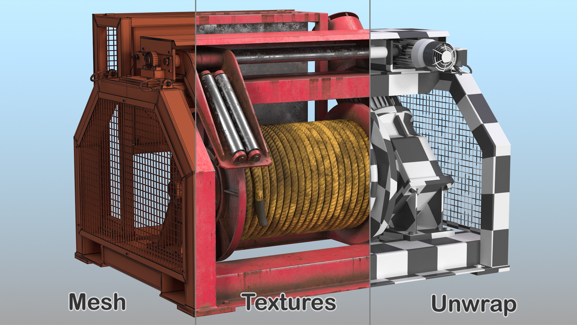3D model Romica Hydraulic Mooring Winch