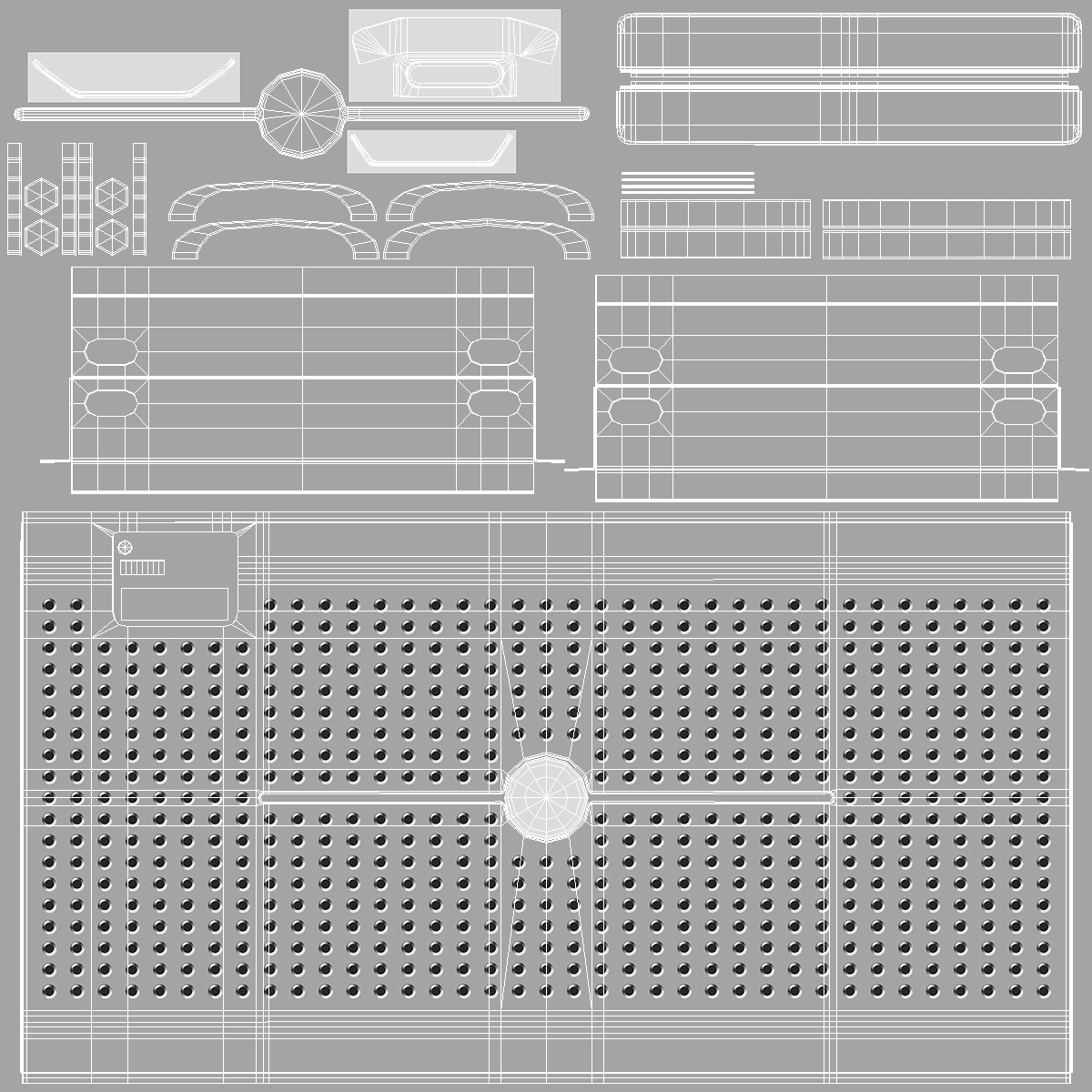 Data Center Server Racks 3D model