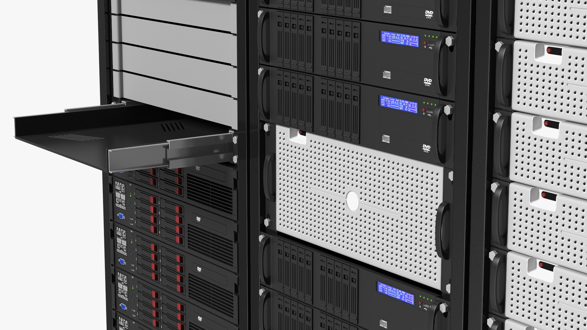 Data Center Server Racks 3D model