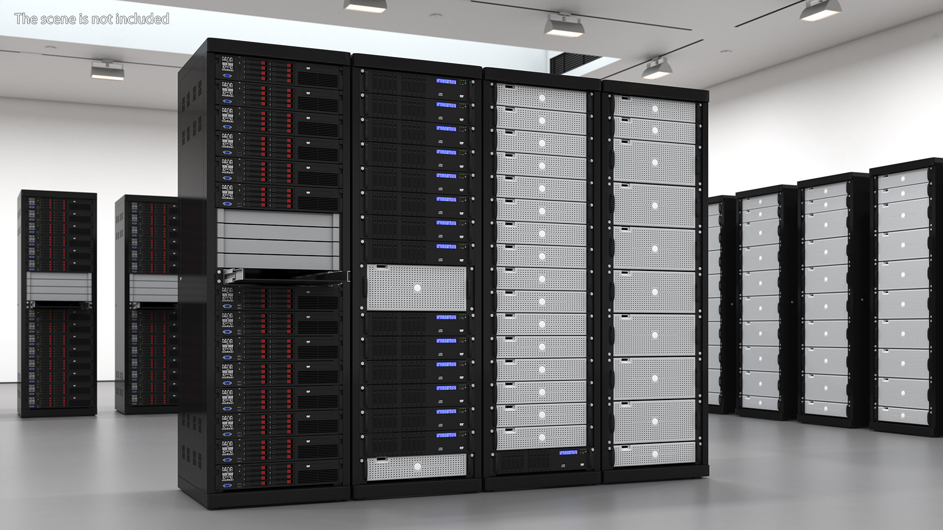 Data Center Server Racks 3D model