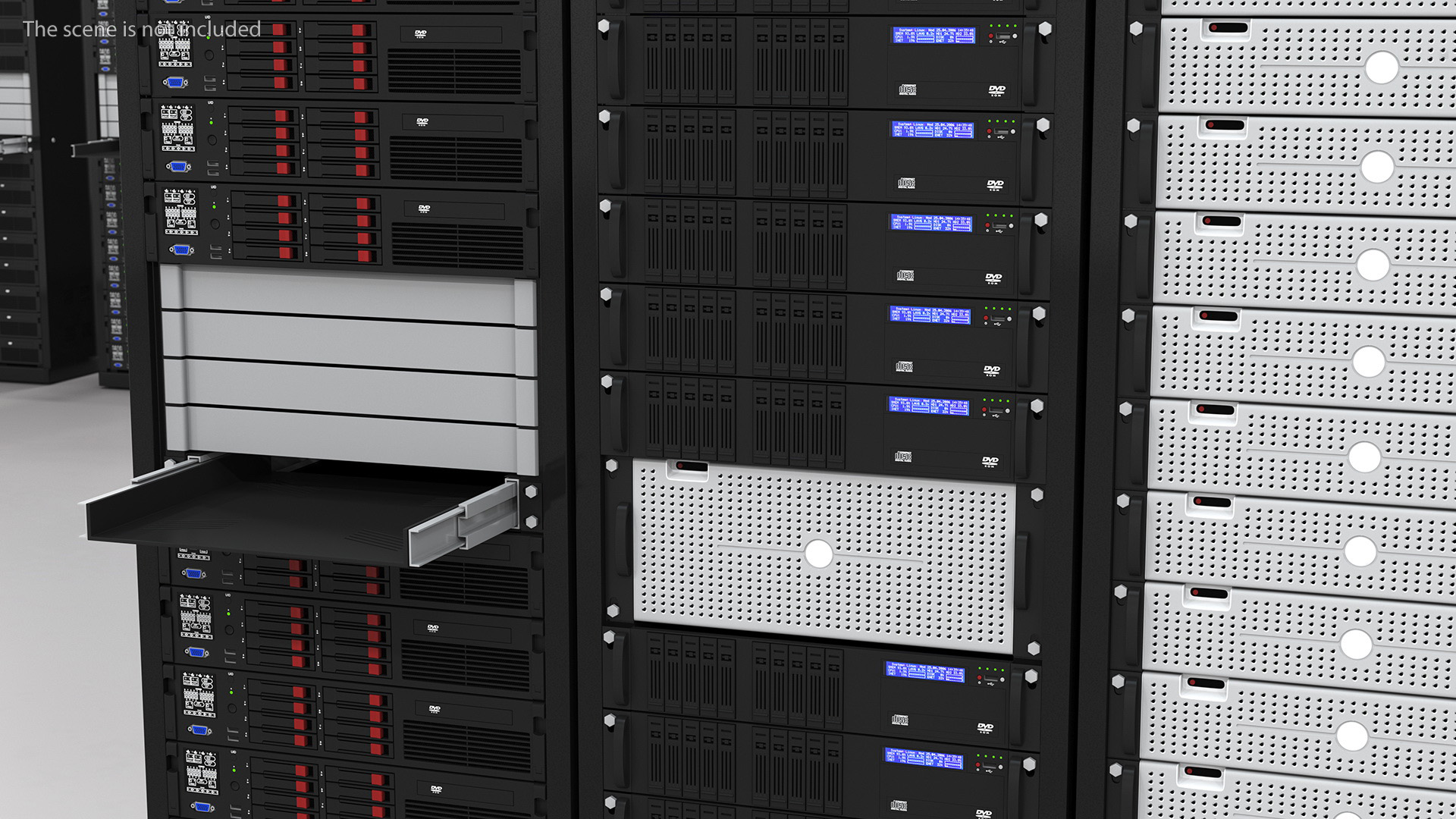 Data Center Server Racks 3D model