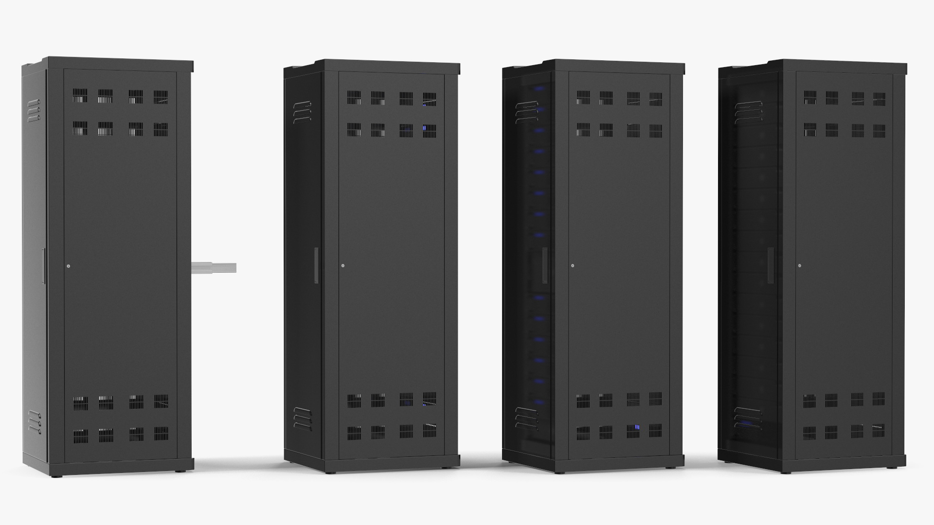 Data Center Server Racks 3D model
