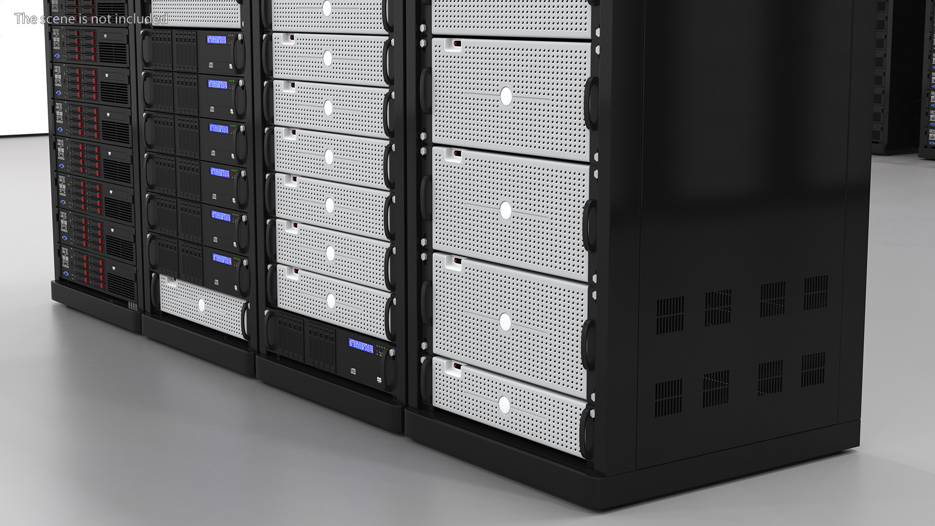 Data Center Server Racks 3D model