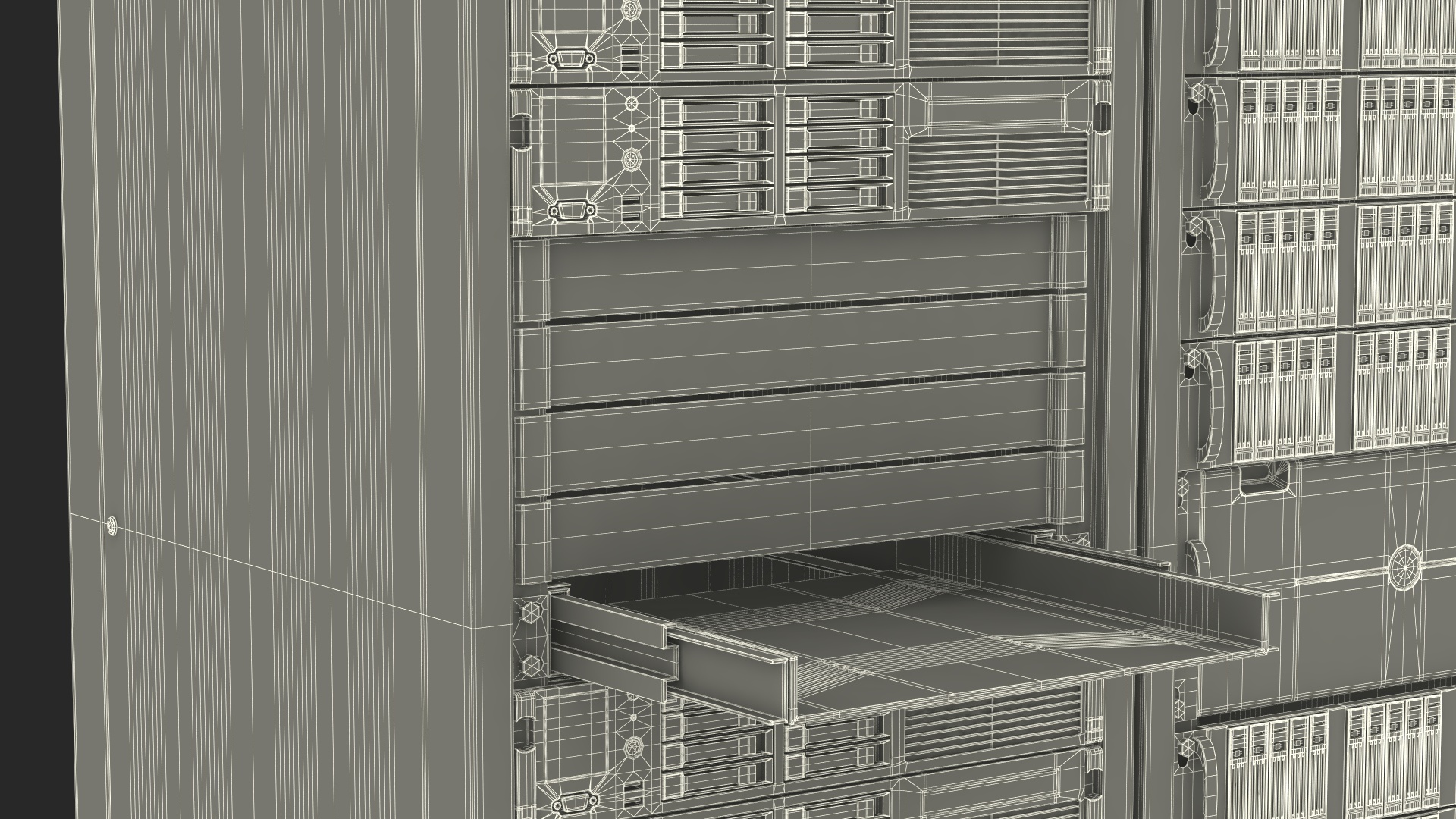 Data Center Server Racks 3D model