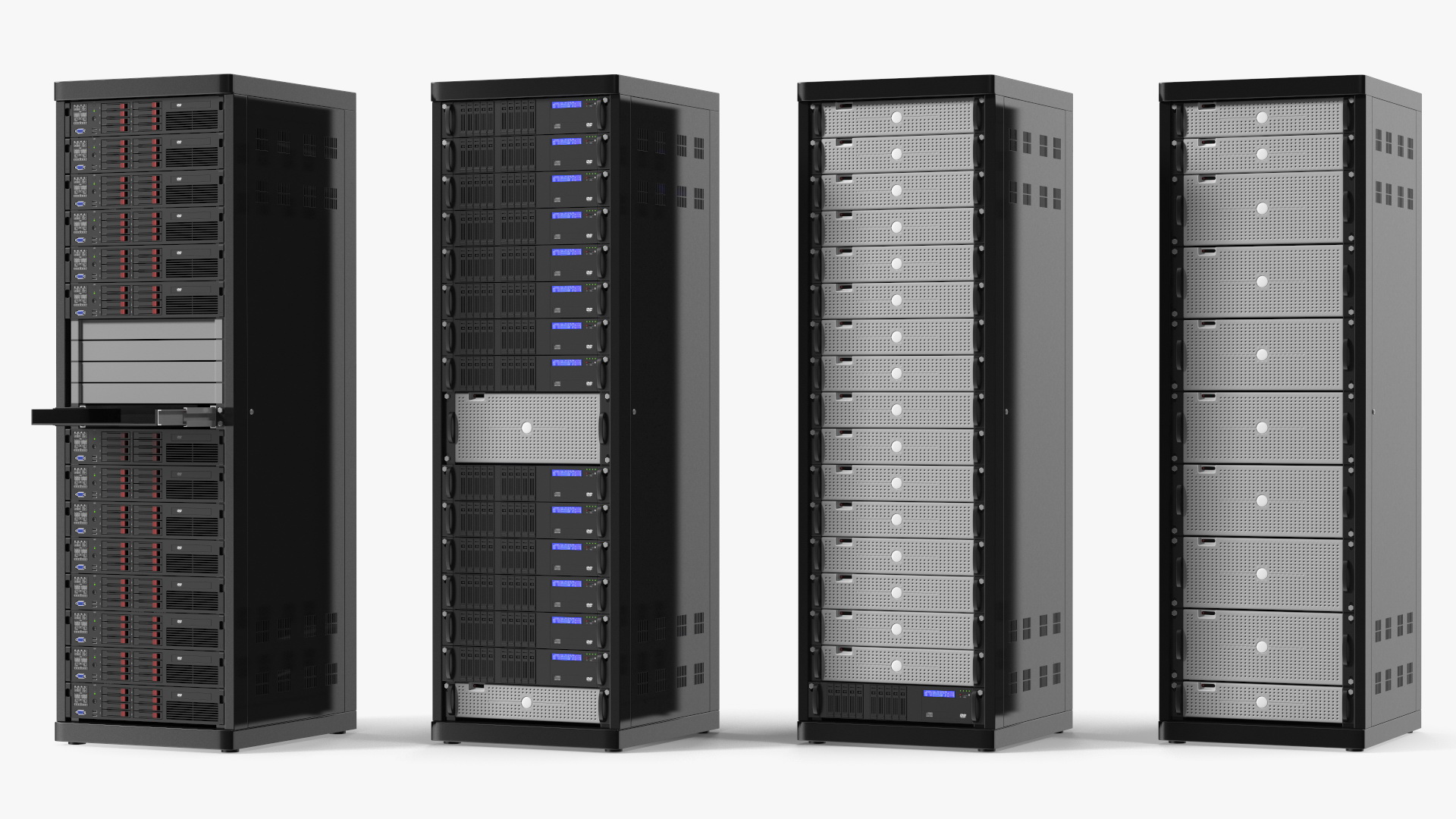Data Center Server Racks 3D model