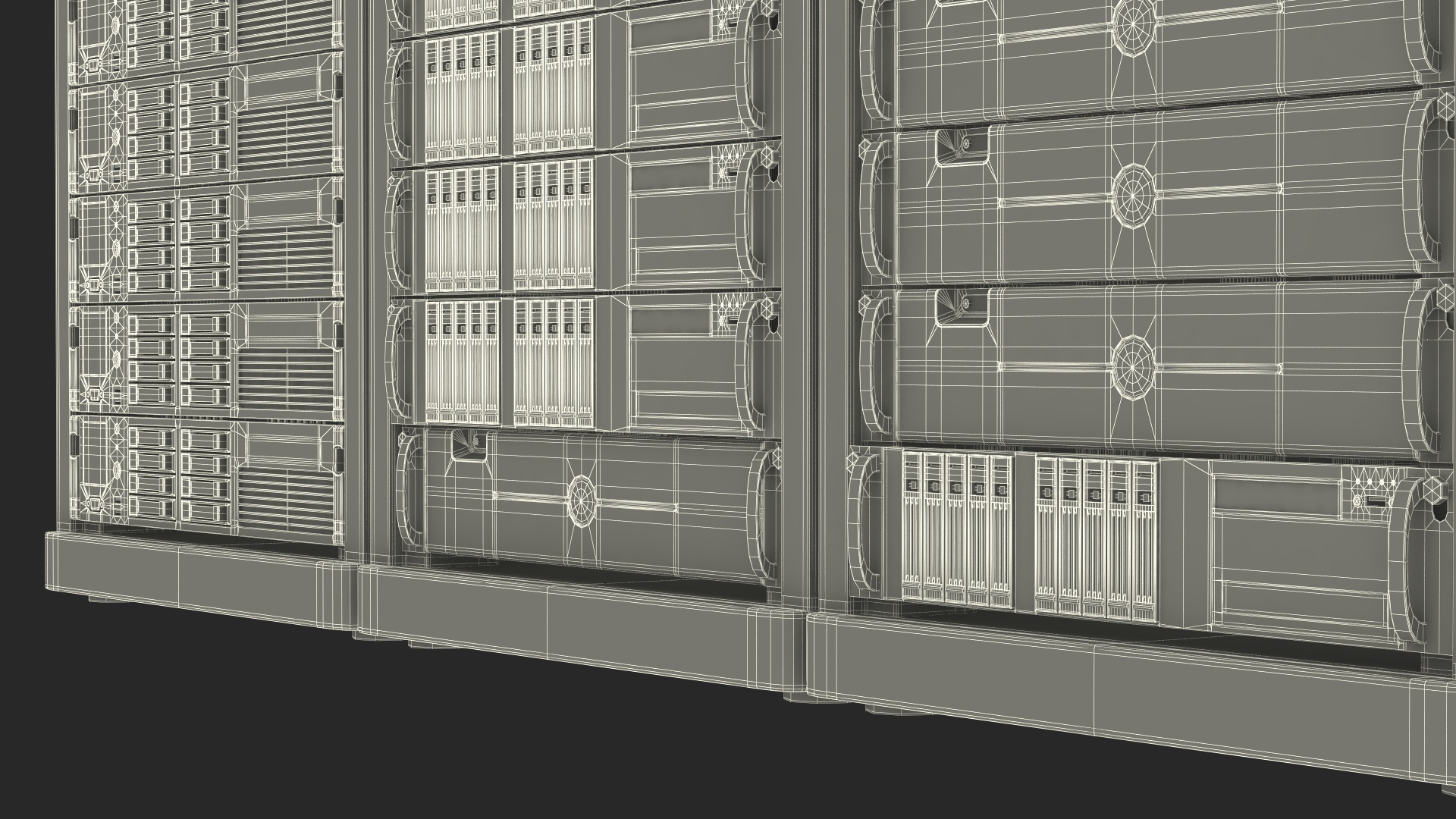 Data Center Server Racks 3D model