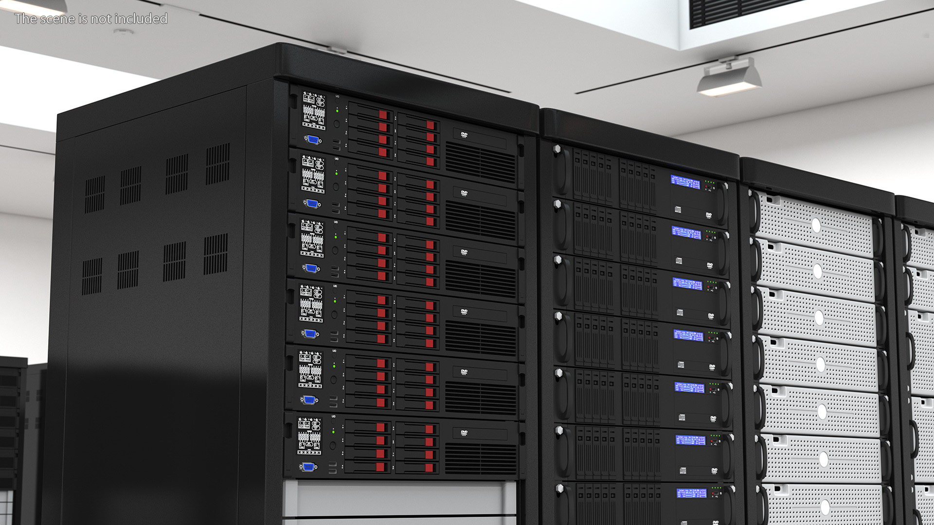 Data Center Server Racks 3D model