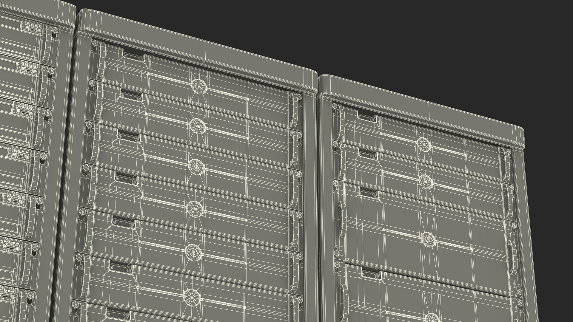 Data Center Server Racks 3D model