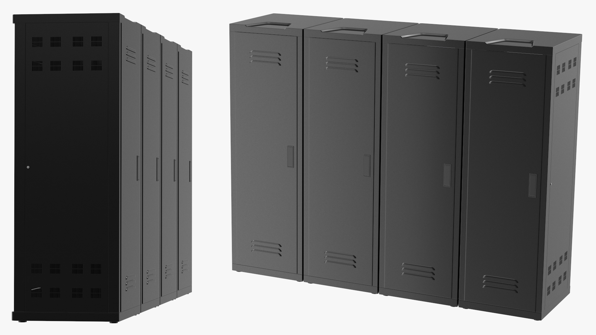 Data Center Server Racks 3D model