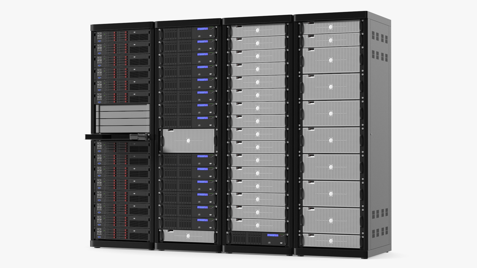 Data Center Server Racks 3D model