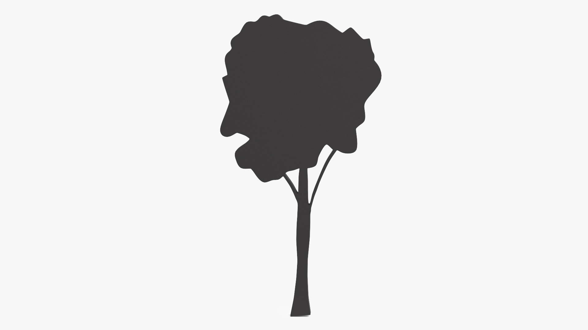 3D model High Tree Silhouette