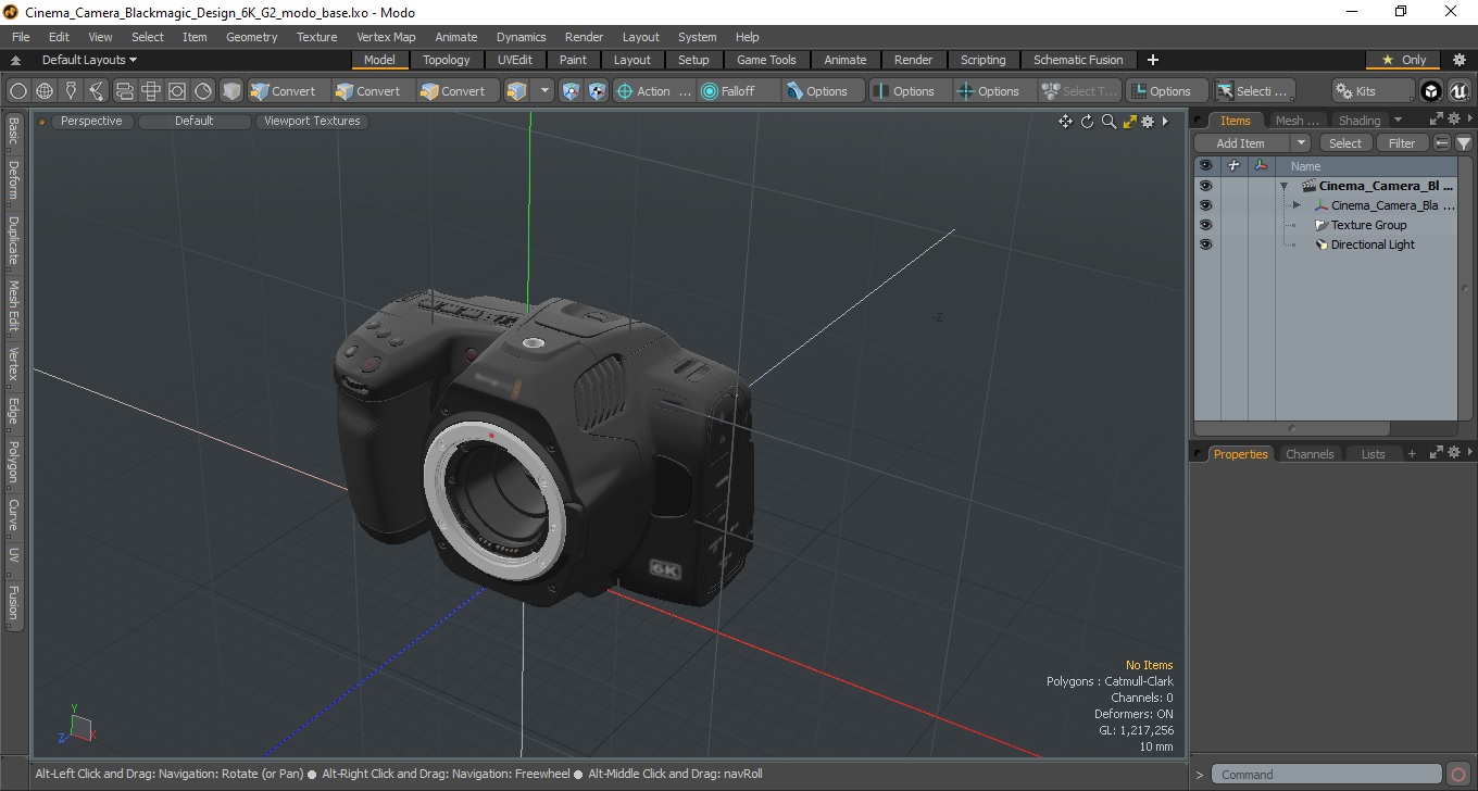Cinema Camera Blackmagic Design 6K G2 3D