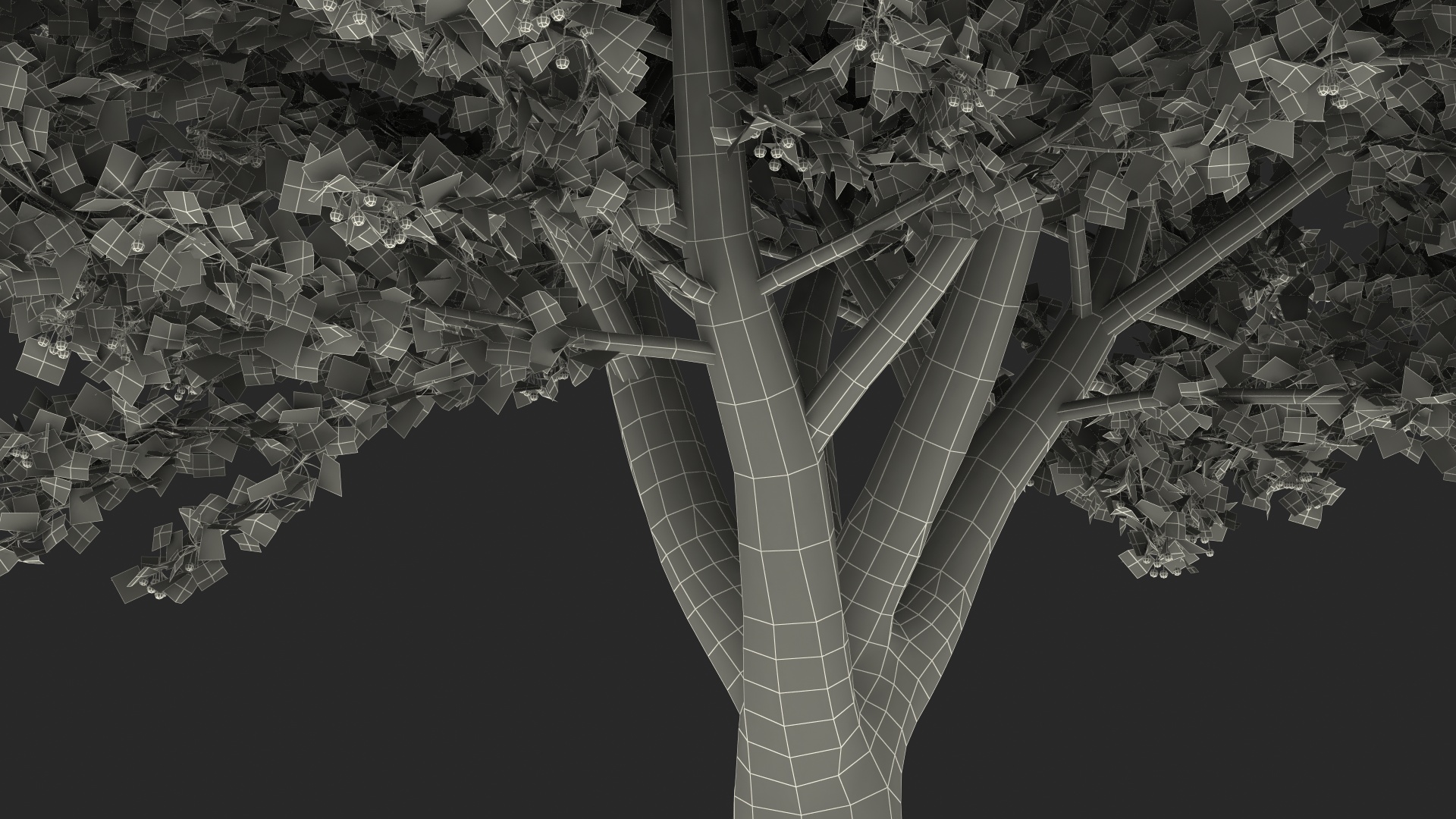 Ginkgo Tree Multicolored 3D model
