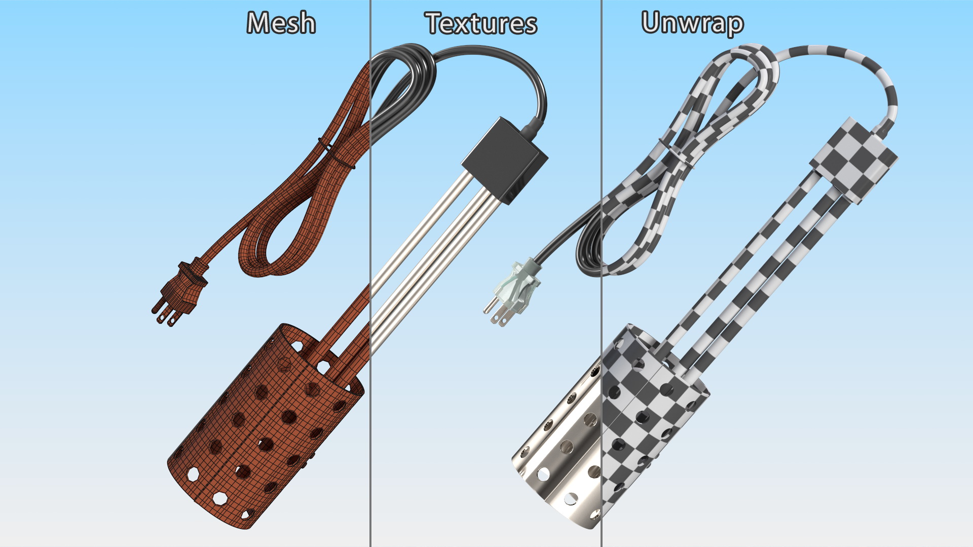 Immersion Water Heater 3D