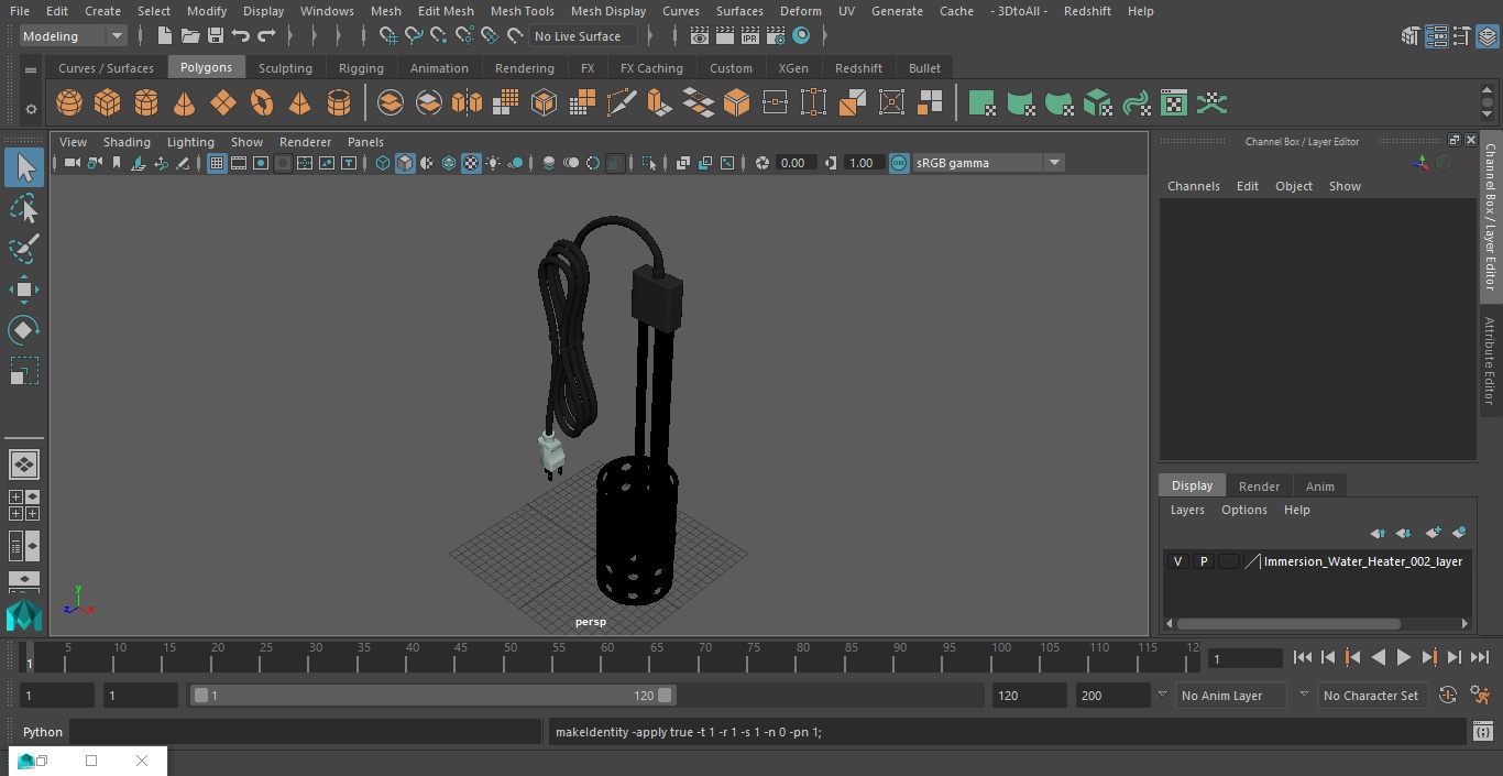 Immersion Water Heater 3D