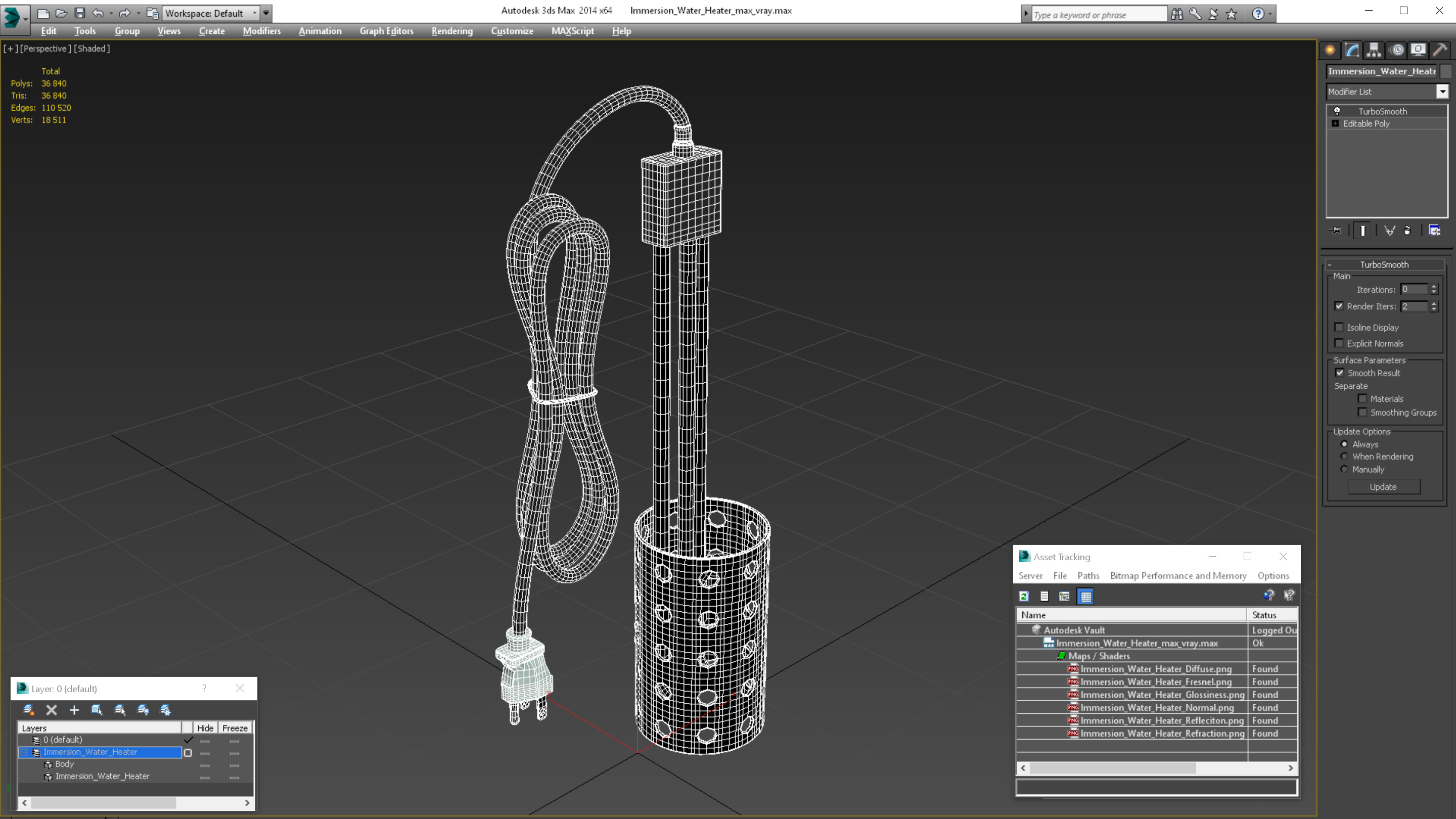 Immersion Water Heater 3D