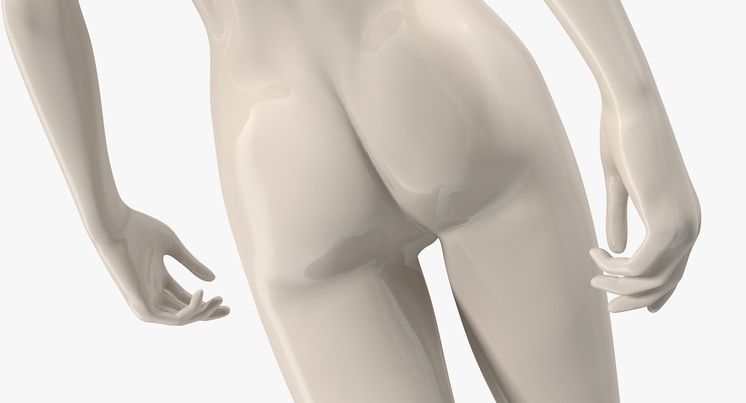 Female Mannequin Walking Pose 3D model