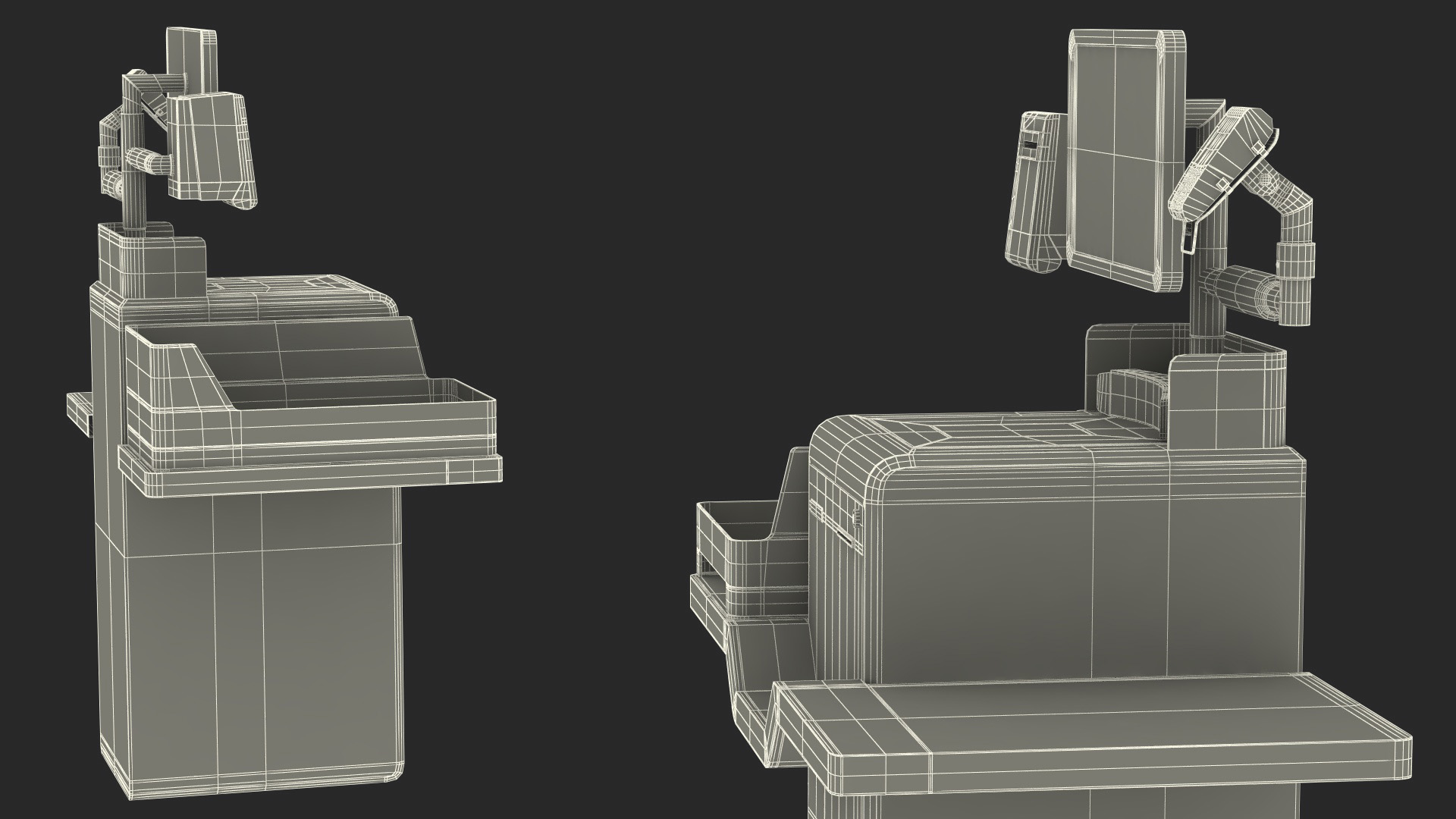 3D Self Checkout Machine StrongPoint model